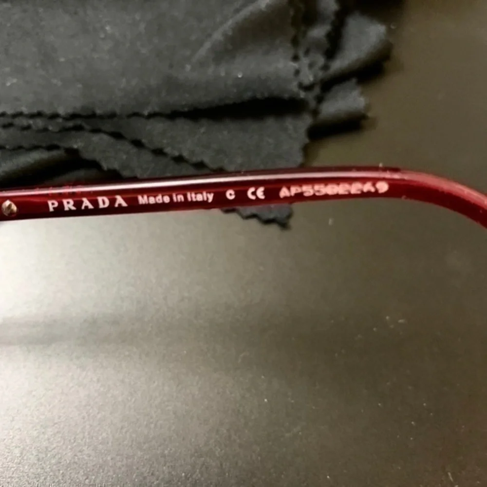 Prada eyeglasses red